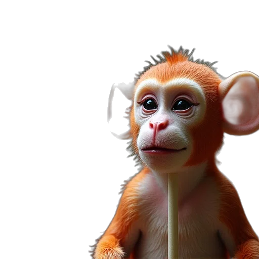 animal, staff, creature, 3d render transparent PNG cut-out