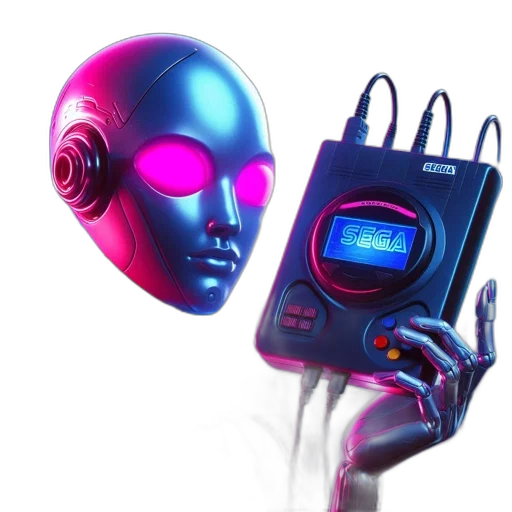 robot, mask, creature, cyberpunk transparent PNG cut-out