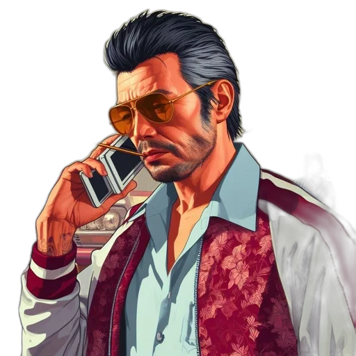 jacket, face, staff, concept art transparent PNG cut-out