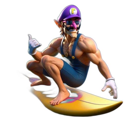 concept art, 3d render, vaporwave, pixel art transparent PNG cut-out