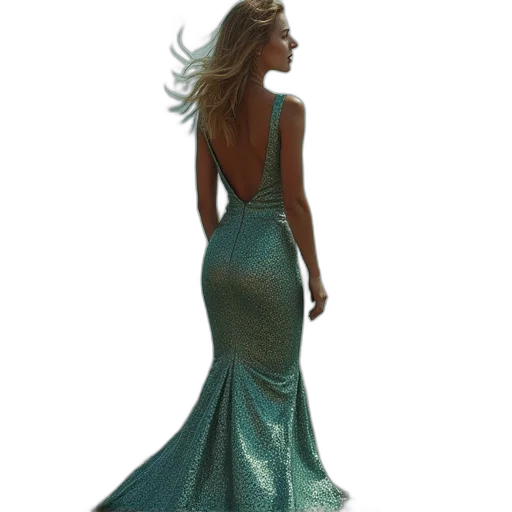 dress, jewelry, concept art, 3d render transparent PNG cut-out