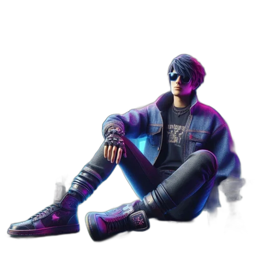 jacket, shoes, weapon, concept art transparent PNG cut-out