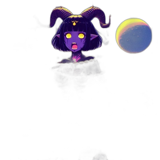 creature, staff, mask, crown transparent PNG cut-out