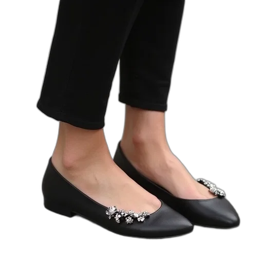 shoes, dark, monochrome, ballerina transparent PNG cut-out