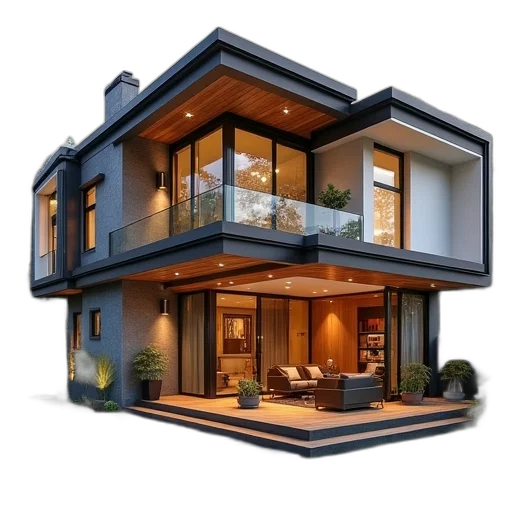 building, furniture, 3d render, photorealistic transparent PNG cut-out