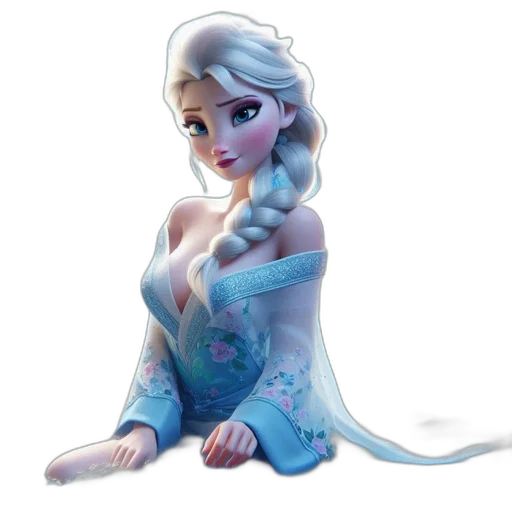 dress, fantasy art, concept art, 3d render transparent PNG cut-out