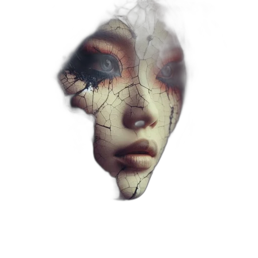 mask, face, crown, hair transparent PNG cut-out