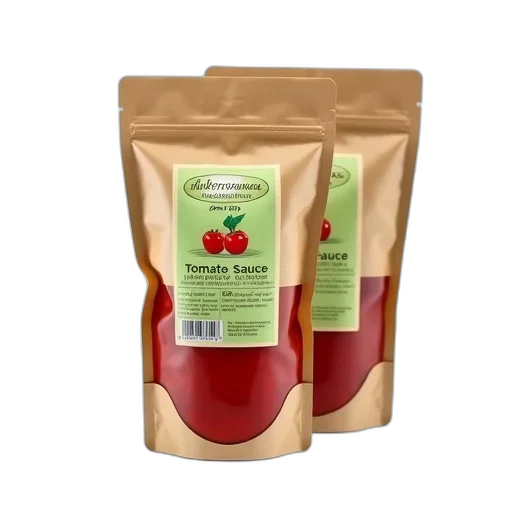 food, three, identical, bags transparent PNG cut-out