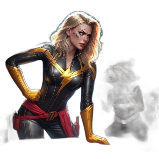 comic book art, concept art, fantasy art, photorealistic transparent PNG cut-out