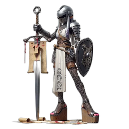 sword, robot, weapon, staff transparent PNG cut-out