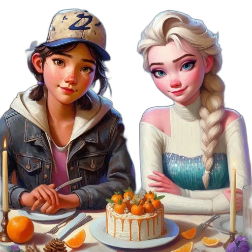 jewelry, food, crown, oil painting transparent PNG cut-out