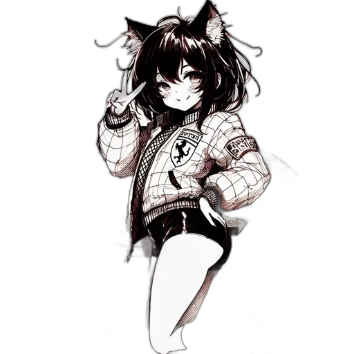 jacket, creature, animal, staff transparent PNG cut-out