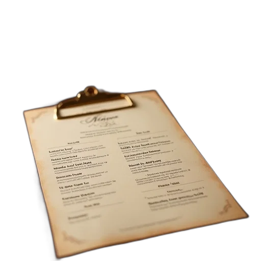 food, staff, restaurant, menu transparent PNG cut-out