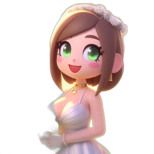 dress, crown, staff, robot transparent PNG cut-out