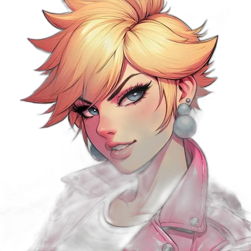 face, watercolor, concept art, anime transparent PNG cut-out