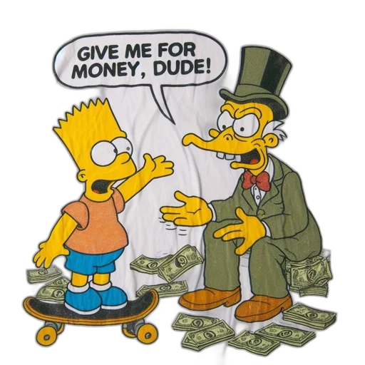 cartoon, illustration, features, bart transparent PNG cut-out