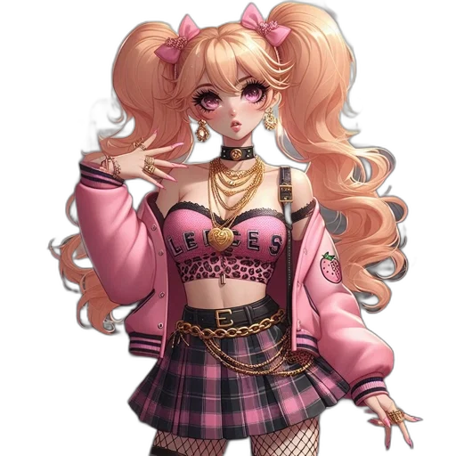 jacket, staff, anime, pixel art transparent PNG cut-out
