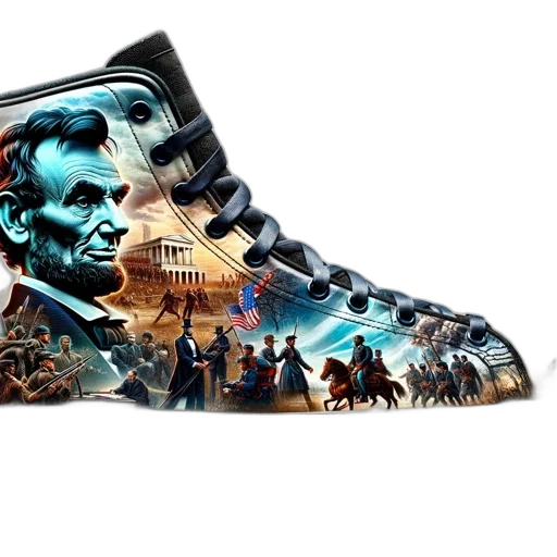 shoes, photorealistic, high-top, sneaker transparent PNG cut-out