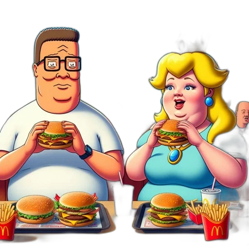 food, concept art, pixel art, 3d render transparent PNG cut-out