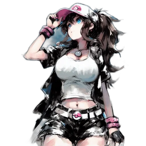 weapon, staff, hat, dress transparent PNG cut-out