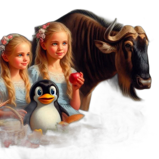 animal, oil painting, photorealistic, pixel art transparent PNG cut-out