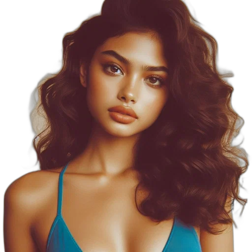 hair, jewelry, dress, face transparent PNG cut-out
