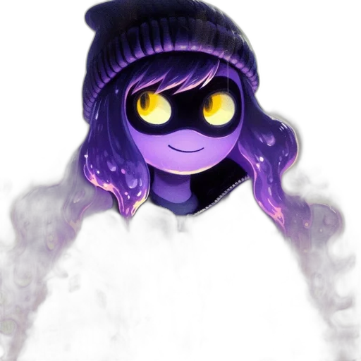 hat, mask, creature, staff transparent PNG cut-out