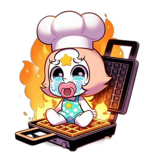 food, robot, staff, pixel art transparent PNG cut-out