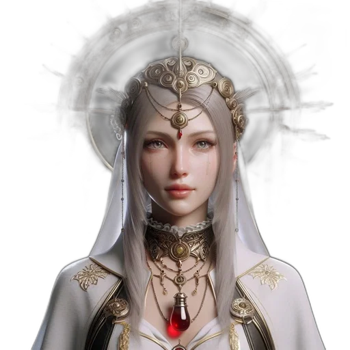 crown, jewelry, staff, fantasy art transparent PNG cut-out