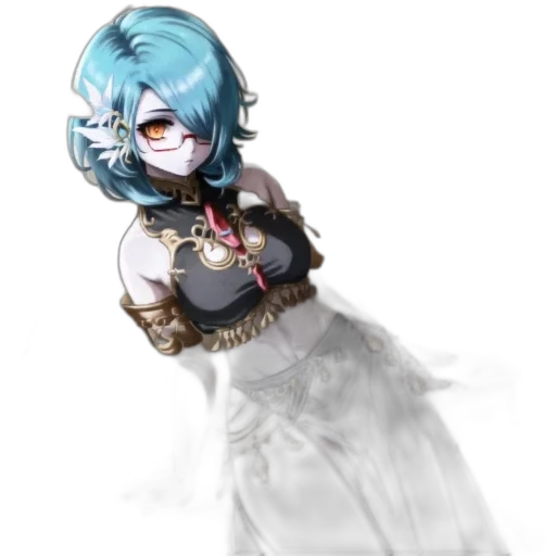 dress, staff, robot, jewelry transparent PNG cut-out