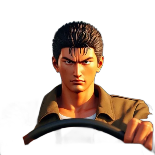 car, face, jacket, 3d render transparent PNG cut-out