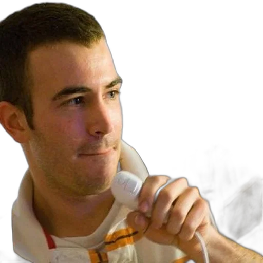 staff, photorealistic, man, striped transparent PNG cut-out