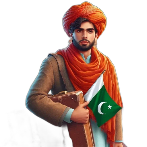 young, man, wearing, pakistani transparent PNG cut-out