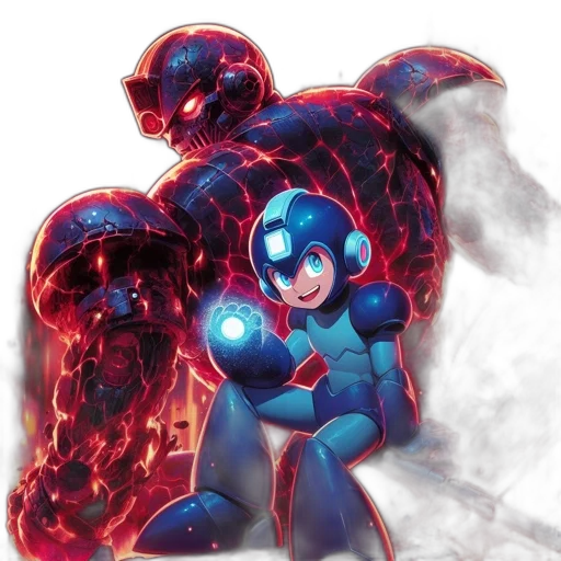 robot, concept art, comic book art, 3d render transparent PNG cut-out