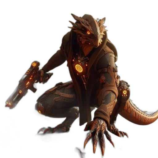 dragon, creature, staff, weapon transparent PNG cut-out