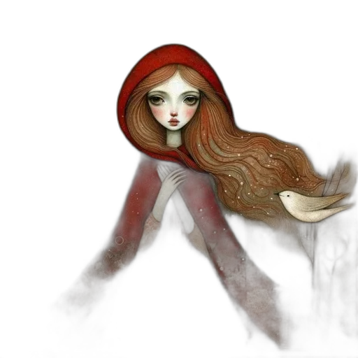 hair, creature, mask, fantasy art transparent PNG cut-out