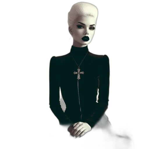 dress, robot, staff, jewelry transparent PNG cut-out