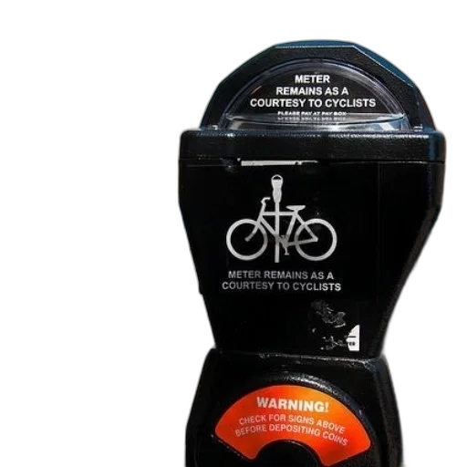 parking, meter, bicycle, symbol transparent PNG cut-out
