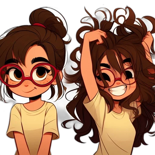 hair, cartoon, anime, concept art transparent PNG cut-out