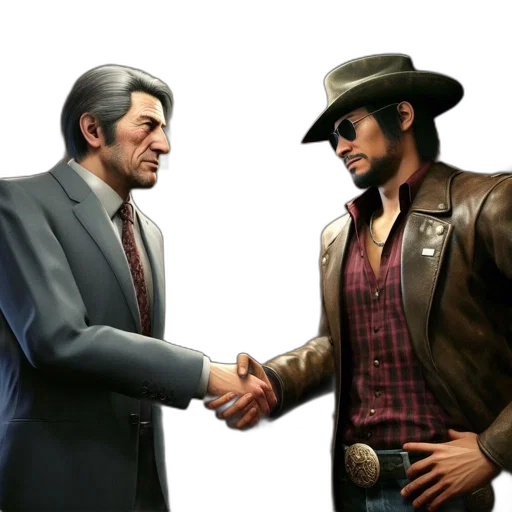 jacket, concept art, two, men transparent PNG cut-out