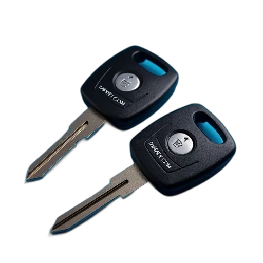 two, black, car, keys transparent PNG cut-out