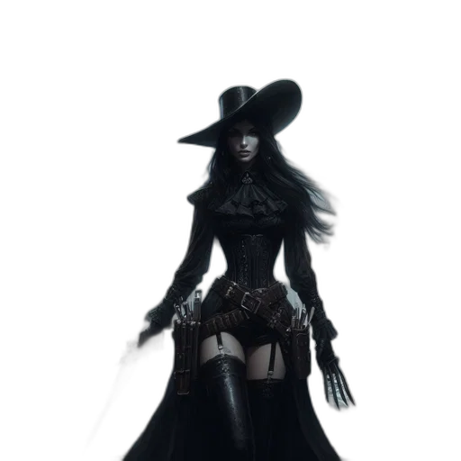 hat, dress, staff, mask transparent PNG cut-out