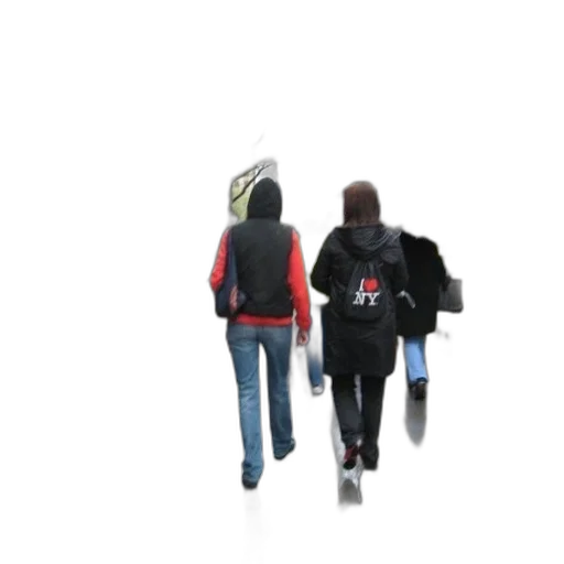 jacket, staff, umbrella, 3d render transparent PNG cut-out