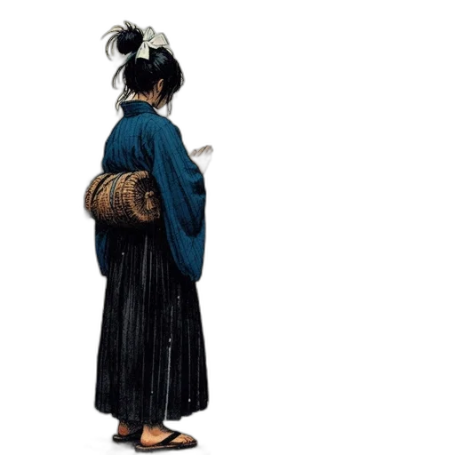 staff, dress, umbrella, mask transparent PNG cut-out