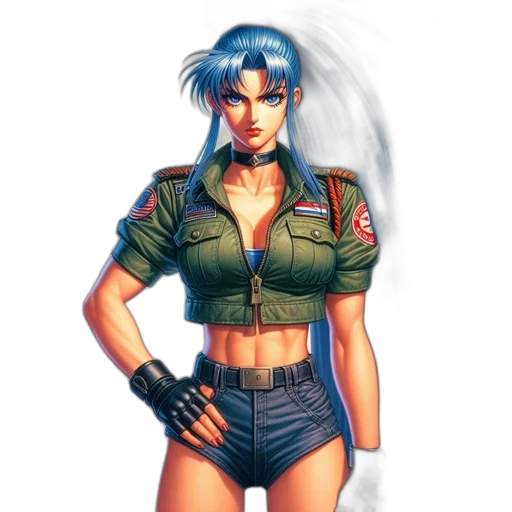 jacket, weapon, concept art, comic book art transparent PNG cut-out
