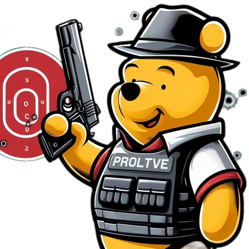 anthropomorphic, bear, donning, tactical transparent PNG cut-out