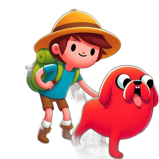 animal, staff, hat, creature transparent PNG cut-out