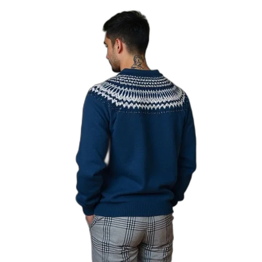 jacket, 3d render, photorealistic, blue transparent PNG cut-out