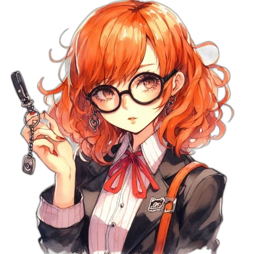 staff, weapon, jacket, hair transparent PNG cut-out
