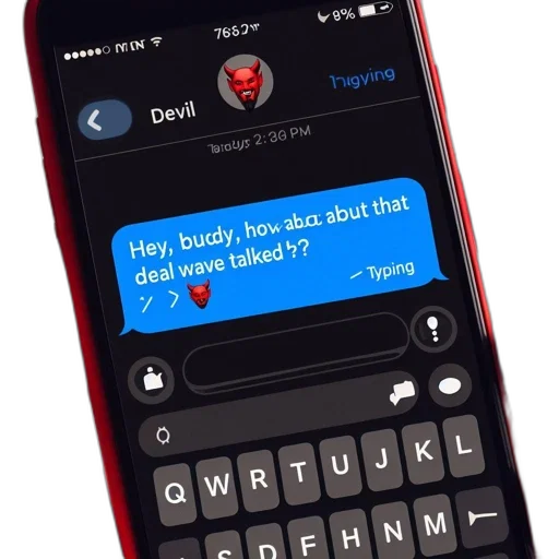 person, holds, smartphone, displaying transparent PNG cut-out